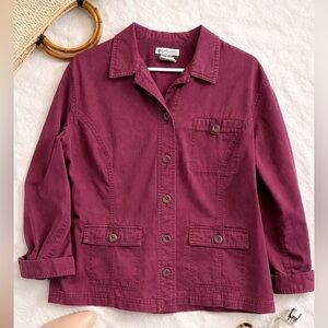 Columbia Women's Deep Red Jean Jacket